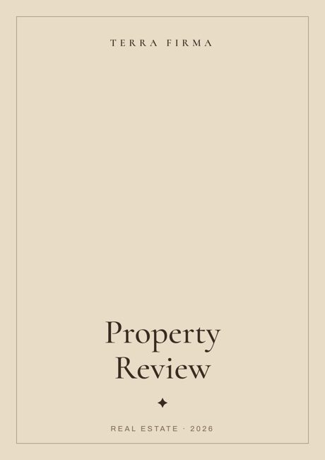 Terra Firma report cover, Real estate template