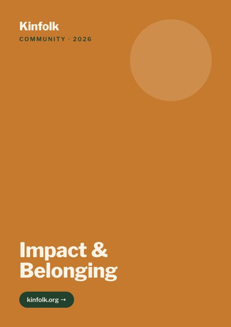 Kinfolk report cover, Non-profit template